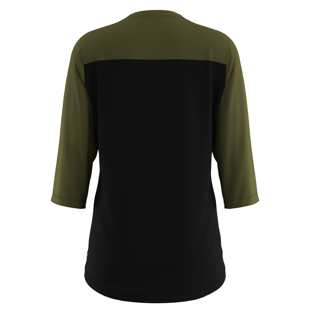 ladies MTB jersey in khaki and black