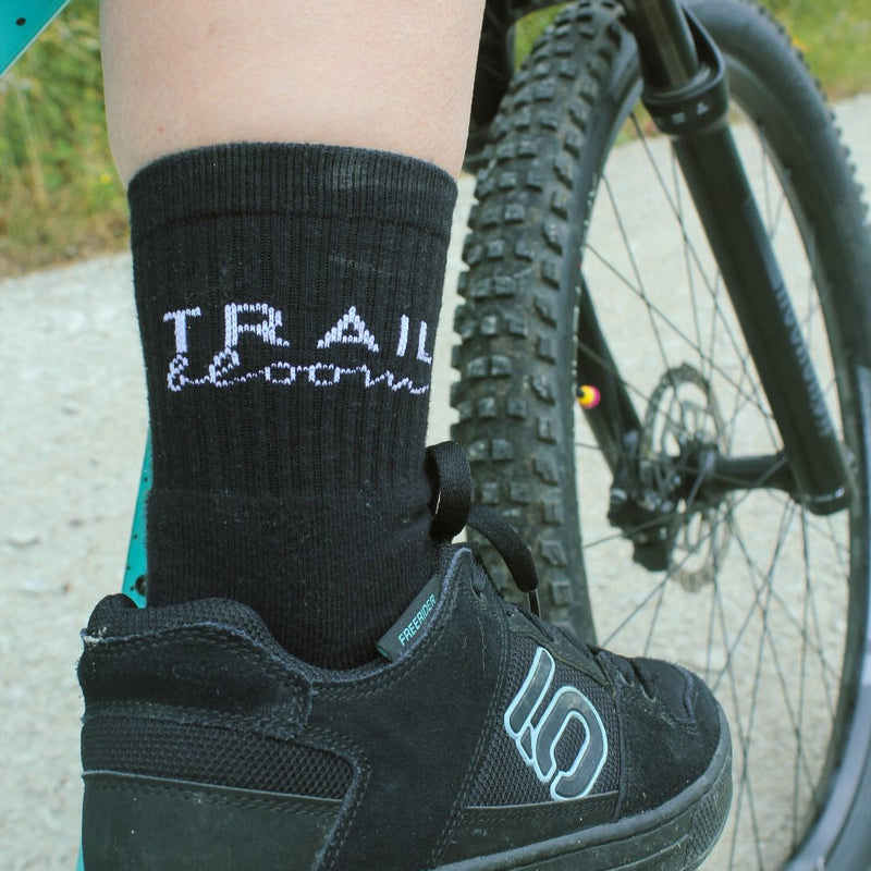 black MTB socks for women