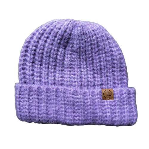 lilac womens beanie