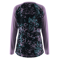 Ladies MTB Jersey - Lilac and Black Animal Print - PRE-ORDER