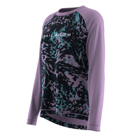 Ladies MTB Jersey - Lilac and Black Animal Print - PRE-ORDER