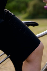 Women's MTB shorts in black with zipped pocket detail — Trail Bloom