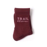 Burgundy ladies MTB socks