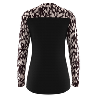 Ladies MTB Jersey - Monochrome Dash Print Long Sleeve - PRE-ORDER