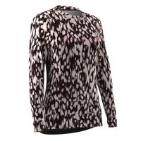 Ladies MTB Jersey - Monochrome Dash Print Long Sleeve - PRE-ORDER