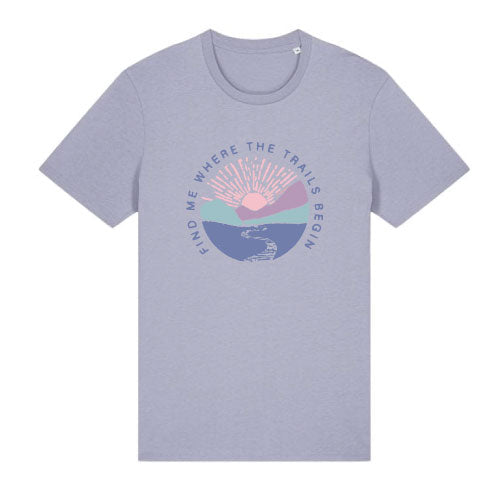 Find Me Where The Trails Begin - Printed Ladies T-shirt