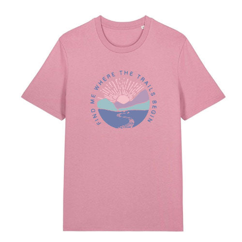Find Me Where The Trails Begin - Printed Ladies T-shirt