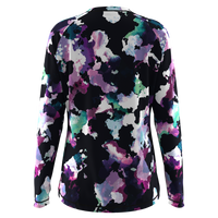 ladies mtb top in colourful print