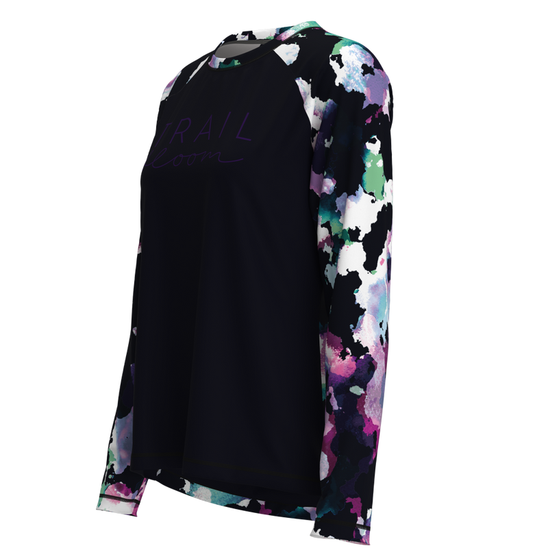 ladies mtb top in colourful print