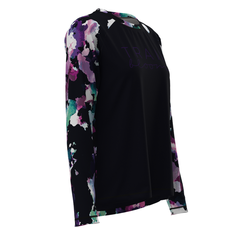 ladies mtb jersey in colourful print