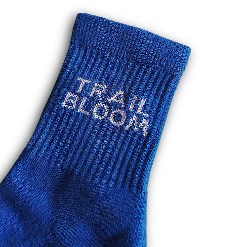 women's adventure socks in blue
