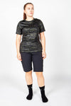 women's MTB top in khaki animal print